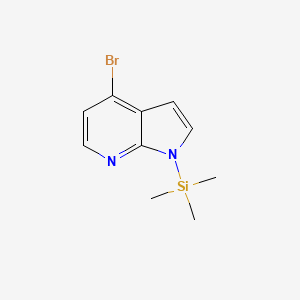 molecular formula C10H13BrN2Si B1532105 4-Bromo-1-(trimethylsilyl)-1H-pyrrolo[2,3-b]pyridine CAS No. 934388-23-5