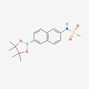 N-(6-(4,4,5,5-Tetramethyl-1,3,2-dioxaborolan-2-YL)naphthalen-2-YL)methanesulfonamide