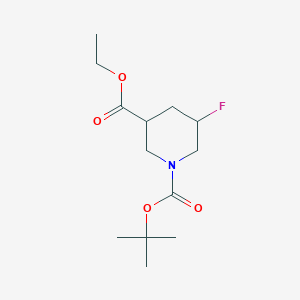 1-Tert-butyl 3-ethyl 5-fluoropiperidine-1,3-dicarboxylate