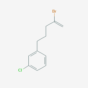 2-Bromo-5-(3-chlorophenyl)-1-pentene