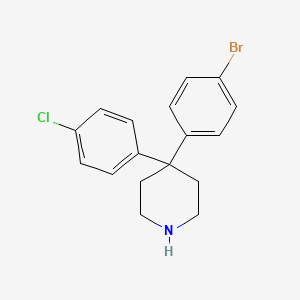 4-(4-Bromophenyl)-4-(4-chlorophenyl)piperidine