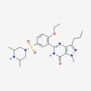 molecular formula C23H32N6O4S B1532141 Dimethylsildenafil 