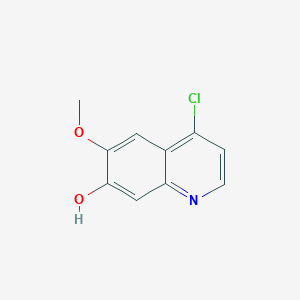 molecular formula C10H8ClNO2 B1532151 4-Chloro-6-methoxyquinolin-7-ol CAS No. 205448-31-3