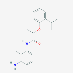 molecular formula C20H26N2O2 B1532152 N-(3-Amino-2-methylphenyl)-2-[2-(sec-butyl)-phenoxy]propanamide CAS No. 1020055-56-4