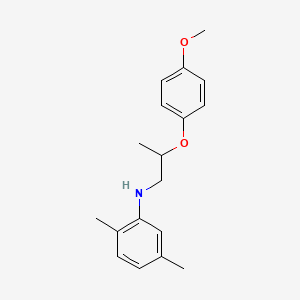 molecular formula C18H23NO2 B1532153 N-[2-(4-Methoxyphenoxy)propyl]-2,5-dimethylaniline CAS No. 1040687-49-7