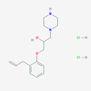 molecular formula C16H26Cl2N2O2 B1532154 1-(2-Allyl-phenoxy)-3-piperazin-1-yl-propan-2-ol dihydrochloride CAS No. 1185304-87-3