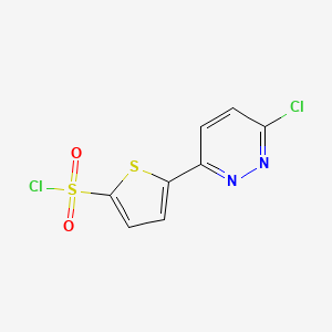 molecular formula C8H4Cl2N2O2S2 B1532155 5-(6-Chloropyridazin-3-YL)thiophene-2-sulfonyl chloride CAS No. 1017791-40-0