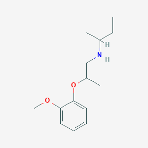 molecular formula C14H23NO2 B1532156 N-[2-(2-Methoxyphenoxy)propyl]-2-butanamine CAS No. 1040692-50-9