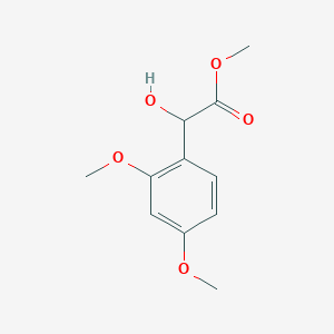 molecular formula C11H14O5 B15321562 Methyl 2-(2,4-dimethoxyphenyl)-2-hydroxyacetate 