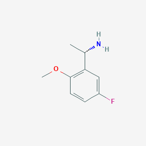 molecular formula C9H12FNO B15321593 (1S)-1-(5-fluoro-2-methoxyphenyl)ethan-1-amine CAS No. 35247-85-9