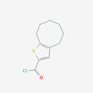 molecular formula C11H13ClOS B1532163 4,5,6,7,8,9-Hexahydrocycloocta[b]thiophene-2-carbonyl chloride CAS No. 1160249-25-1