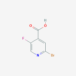 molecular formula C6H3BrFNO2 B1532164 2-Bromo-5-fluoroisonicotinic acid CAS No. 885588-12-5