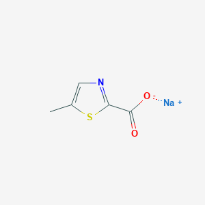 molecular formula C5H4NNaO2S B1532168 Sodium 5-methylthiazole-2-carboxylate CAS No. 1107062-31-6