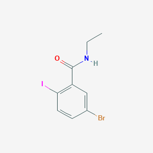 molecular formula C9H9BrINO B1532180 5-Bromo-2-iodo-N-ethylbenzamide CAS No. 1295978-68-5