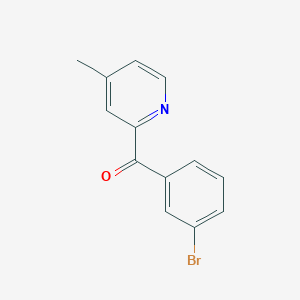 B1532187 2-(3-Bromobenzoyl)-4-methylpyridine CAS No. 1187166-77-3