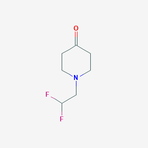 molecular formula C7H11F2NO B1532193 1-(2,2-Difluoroethyl)piperidin-4-one CAS No. 1178833-49-2