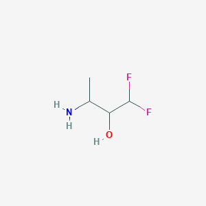 molecular formula C4H9F2NO B1532195 3-Amino-1,1-difluorobutan-2-ol CAS No. 129660-34-0