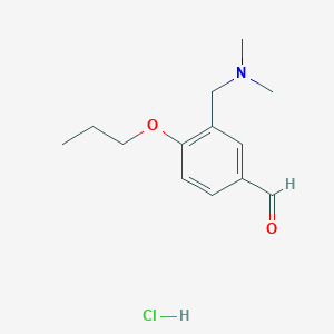 3-Dimethylaminomethyl-4-propoxy-benzaldehyde hydrochloride