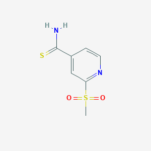 2-Methanesulfonylpyridine-4-carbothioamide