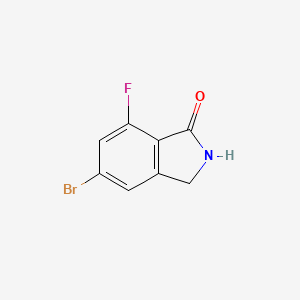 molecular formula C8H5BrFNO B1532212 5-Bromo-7-fluoroisoindolin-1-one CAS No. 957346-37-1