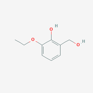 molecular formula C9H12O3 B15322166 2-Ethoxy-6-(hydroxymethyl)phenol 