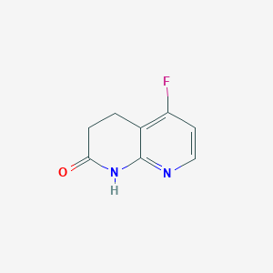 molecular formula C8H7FN2O B1532218 5-fluoro-3,4-dihydro-1,8-naphthyridin-2(1H)-one CAS No. 1237535-78-2