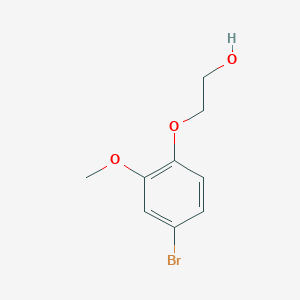 molecular formula C9H11BrO3 B1532219 2-(4-Bromo-2-methoxyphenoxy)ethanol CAS No. 877399-29-6