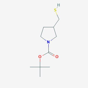 molecular formula C10H19NO2S B153222 tert-Butyl 3-(mercaptomethyl)pyrrolidine-1-carboxylate CAS No. 141699-70-9