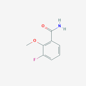 molecular formula C8H8FNO2 B1532235 3-Fluoro-2-methoxybenzamide CAS No. 874830-59-8