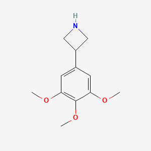 molecular formula C12H17NO3 B15322433 3-(3,4,5-Trimethoxyphenyl)azetidine 