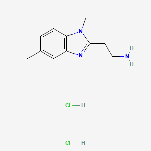 2-(1,5-dimethyl-1H-1,3-benzodiazol-2-yl)ethan-1-amine dihydrochloride
