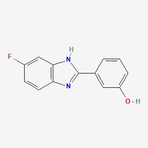 3-(5-fluoro-1H-1,3-benzodiazol-2-yl)phenol