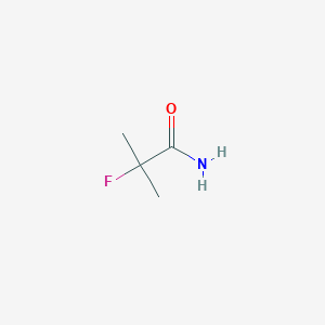 molecular formula C4H8FNO B1532247 2-Fluoro-2-methylpropanamide CAS No. 1263376-90-4