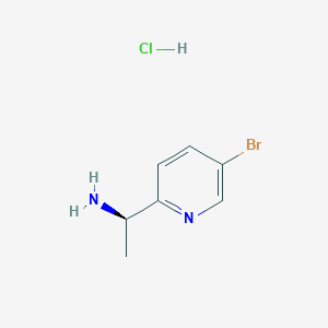 molecular formula C7H10BrClN2 B1532253 (S)-1-(5-Bromo-pyridin-2-yl)-ethylamine hydrochloride CAS No. 953780-70-6