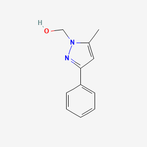 molecular formula C11H12N2O B1532256 (5-Methyl-3-phenylpyrazol-1-yl)methanol CAS No. 369401-86-5