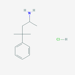 molecular formula C12H20ClN B1532258 (1,3-Dimethyl-3-phenylbutyl)amine hydrochloride CAS No. 21705-33-9