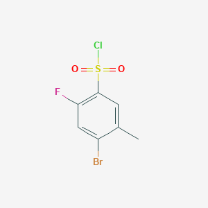 molecular formula C7H5BrClFO2S B1532260 4-Bromo-2-fluoro-5-methylbenzenesulfonyl chloride CAS No. 874804-14-5