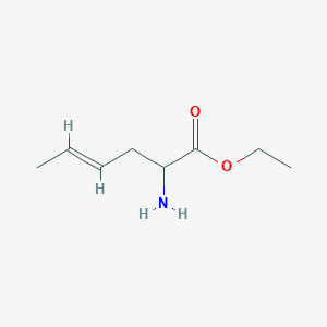 molecular formula C8H15NO2 B1532262 Ethyl 2-aminohex-4-enoate CAS No. 1344886-19-6