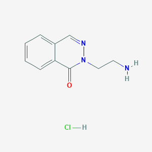 molecular formula C10H12ClN3O B1532270 2-(2-Aminoethyl)-1(2H)-phthalazinone hydrochloride CAS No. 1269053-67-9