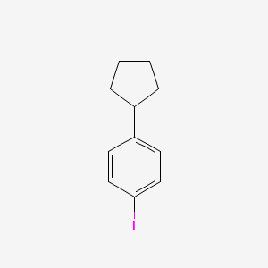 molecular formula C11H13I B15322711 1-Cyclopentyl-4-iodobenzene 