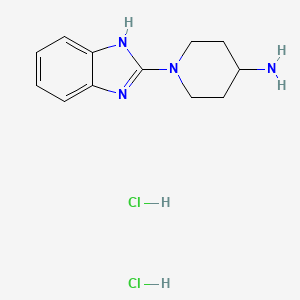 molecular formula C12H18Cl2N4 B1532272 1-(1H-1,3-benzodiazol-2-yl)piperidin-4-amine dihydrochloride CAS No. 1251924-83-0
