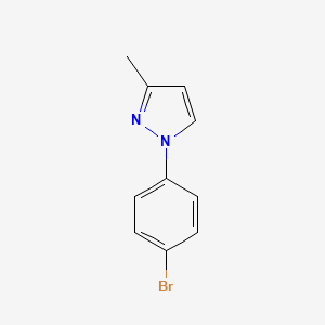 molecular formula C10H9BrN2 B1532277 1-(4-Bromophenyl)-3-methyl-1H-pyrazole CAS No. 98946-73-7