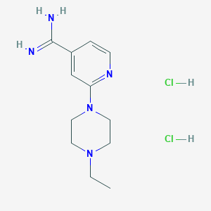 2-(4-Ethylpiperazin-1-yl)pyridine-4-carboximidamide dihydrochloride