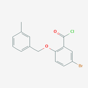 5-Bromo-2-[(3-methylbenzyl)oxy]benzoyl chloride