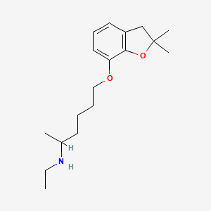 {6-[(2,2-Dimethyl-2,3-dihydro-1-benzofuran-7-yl)oxy]hexan-2-yl}(ethyl)amine