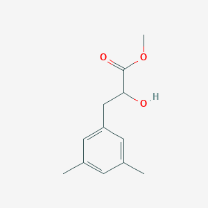 molecular formula C12H16O3 B15323126 Methyl 3-(3,5-dimethylphenyl)-2-hydroxypropanoate 