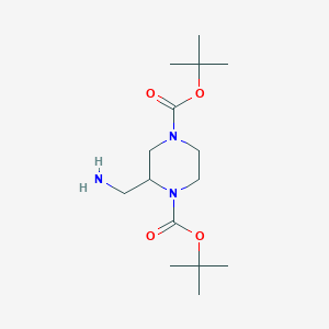 Di-tert-butyl 2-(aminomethyl)piperazine-1,4-dicarboxylate