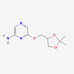 6-((2,2-Dimethyl-1,3-dioxolan-4-yl)methoxy)pyrazin-2-amine