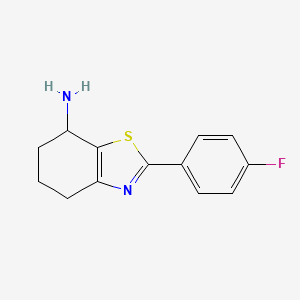 2-(4-Fluorophenyl)-4,5,6,7-tetrahydro-1,3-benzothiazol-7-amine