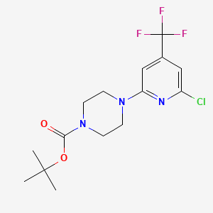 6-Chloro-2-(4-tert-butoxycarbonylpiperazino)-4-(trifluoromethyl)pyridine